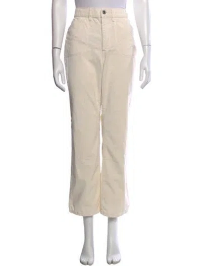Pre-owned Re/done Straight Leg Pants In Neutral