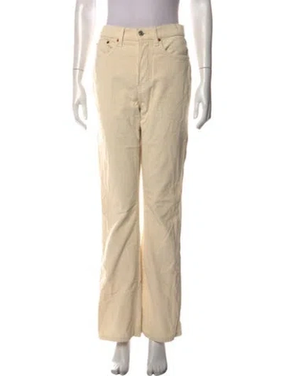 Pre-owned Re/done Straight Leg Pants In Neutral