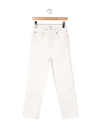 Pre-owned Re/done Straight Leg Pants In Neutral