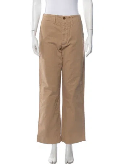 Pre-owned Re/done Straight Leg Pants In Neutrals