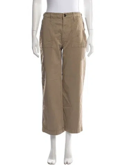 Pre-owned Re/done Straight Leg Pants In Neutrals