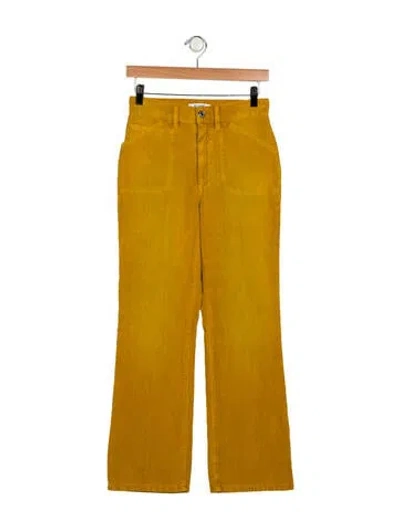 Pre-owned Re/done Straight Leg Pants W/ Tags In Gold