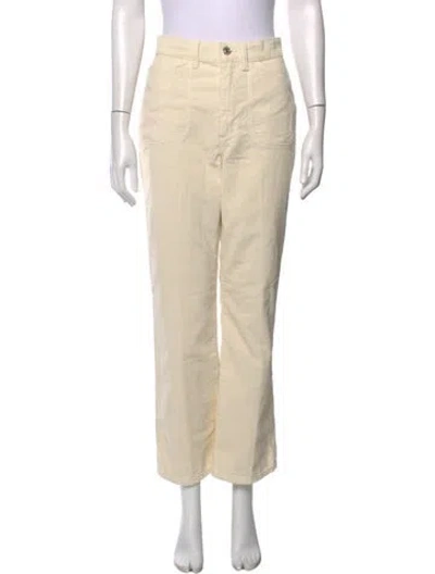 Pre-owned Re/done Straight Leg Pants W/ Tags In Neutrals