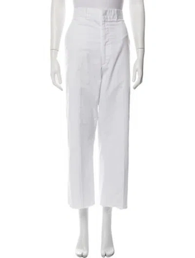 Pre-owned Re/done Straight Leg Pants In White