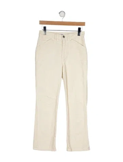 Pre-owned Re/done Straight Leg Pants In Yellow