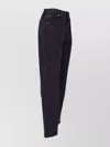 Re/done Straight Trousers With Back Pockets And Belt Loops In Black