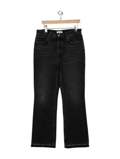 Pre-owned Re/done Straight-leg Jeans In Black