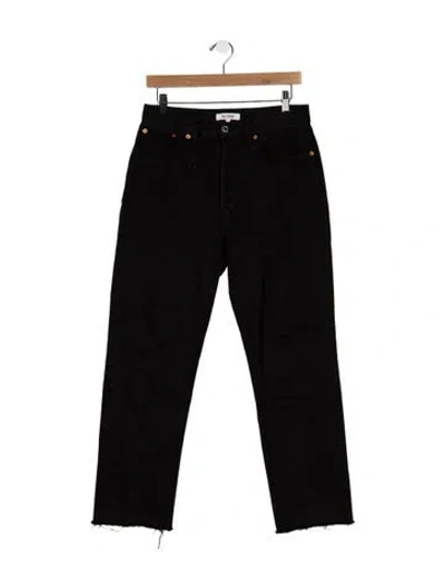 Pre-owned Re/done Straight-leg Jeans In Black
