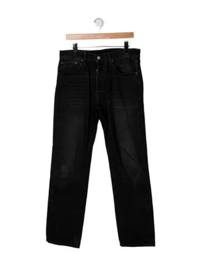 Pre-owned Re/done Straight-leg Jeans In Black