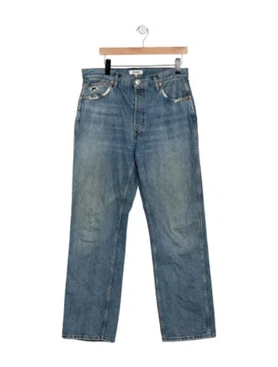Pre-owned Re/done Straight-leg Jeans In Blue