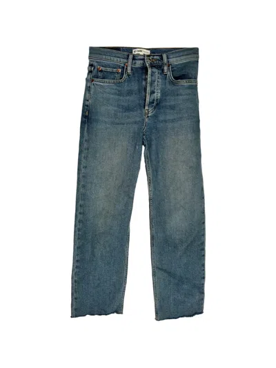 Pre-owned Re/done Straight-leg Jeans In Blue