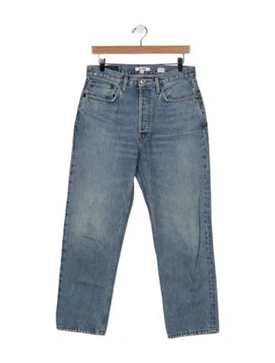 Pre-owned Re/done Straight-leg Jeans In Blue