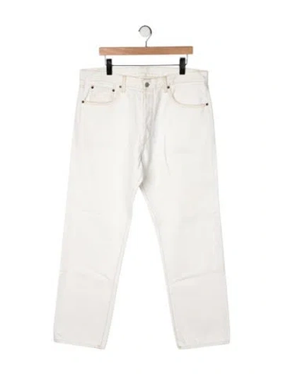 Pre-owned Re/done Straight-leg Jeans In Neutrals