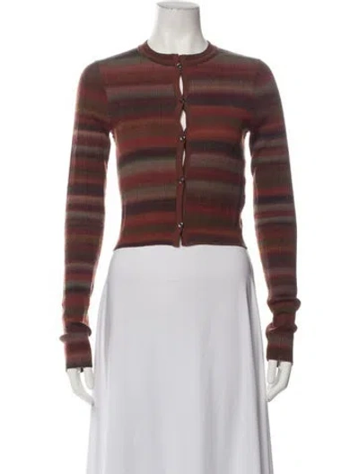 Pre-owned Re/done Striped Crew Neck Sweater In Multicolor