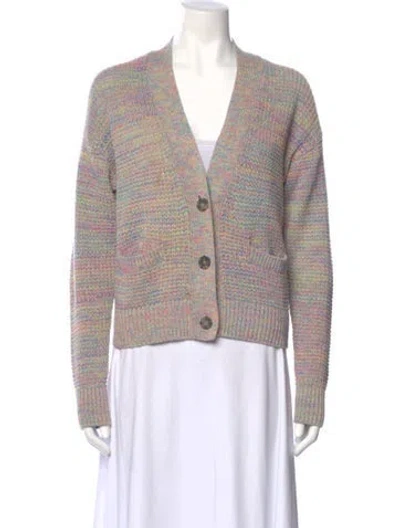 Pre-owned Re/done Striped V-neck Sweater In Multi