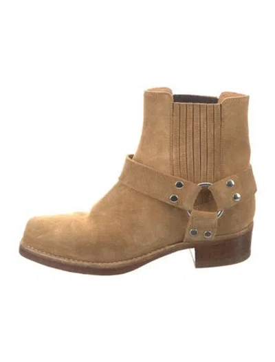 Pre-owned Re/done Suede Chelsea Boots In Brown