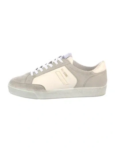 Pre-owned Re/done Suede Colorblock Pattern Sneakers In White