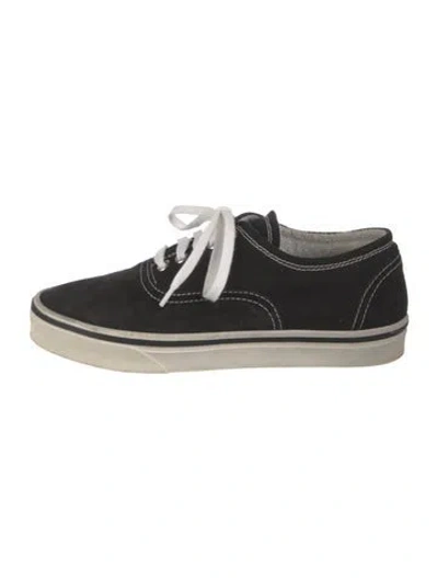 Pre-owned Re/done Suede Sneakers In Black