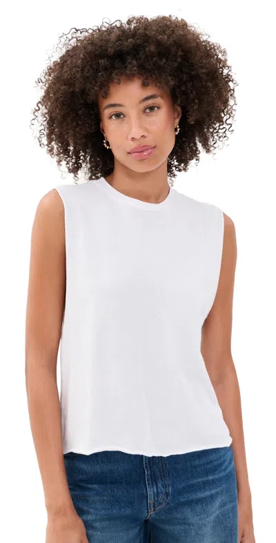 Re/done Susan Tee Optic White