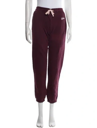Pre-owned Re/done Sweatpants In Burgundy