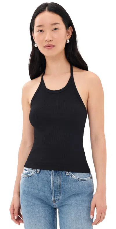 Re/done Sylvie Halter Top Black