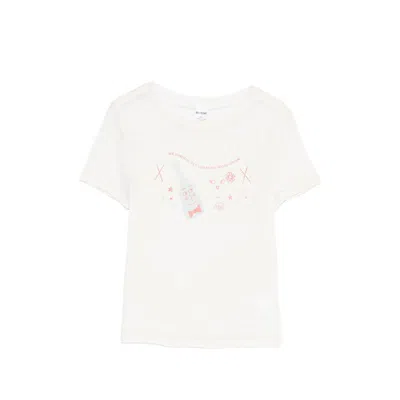 Re/done T Shirts Neutral In White