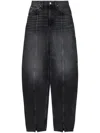 Re/done Tailored Jean Ultra High Rise Jeans In Black