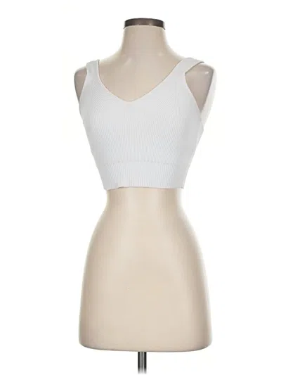 Pre-owned Re/done Tank Top Ivory Strapless Neckline Tops