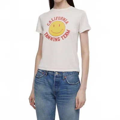 Re/done Tanning Classic Tee In Antique White