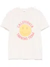 Re/done Smiley Face Graphic T-shirt In Neutral
