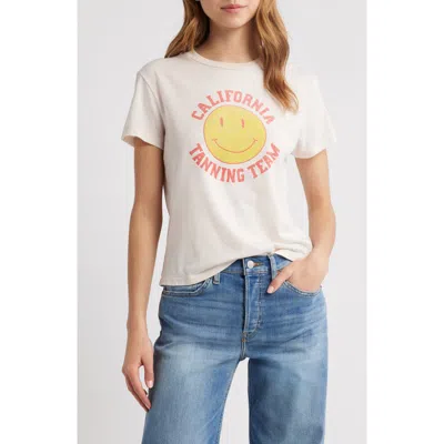 Re/done Tanning Team Relaxed Graphic T-shirt In White