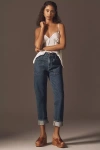 Re/done The Bender High-rise Relaxed Straight-leg Jeans In Blue