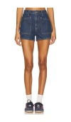 Re/done The Bender Shorts Rustic Indigo In Purple