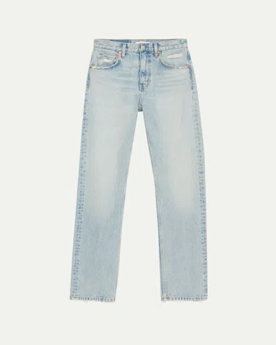Re/done The Blondie Straight Jeans In Blue