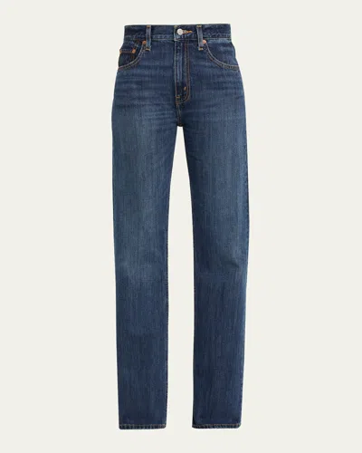 Re/done The Blondie Straight Jeans In Blue