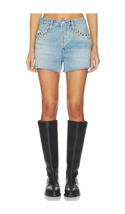 Re/done The Breezy Short In Aged Worn Blue