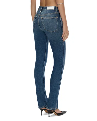 Re/done The Dagger High Rise Slim Jeans In Sonoma Indigo In Blue