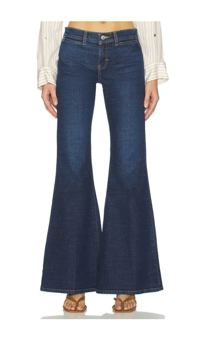 Re/done The Janis Wide Leg & Flare Jean In Blue
