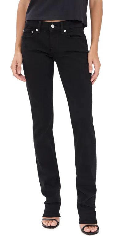 Re/done The Lean Jeans Midnight Drive In Black