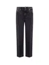 Re/done The Ollie Black Denim Jeans In Black