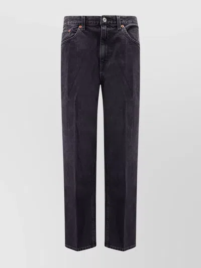 RE/DONE THE OLLIE DENIM FIVE POCKET TROUSERS