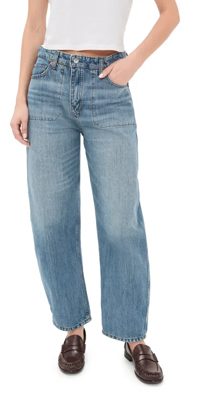 Re/done The Rewind Jeans Thunderstruck In Blue