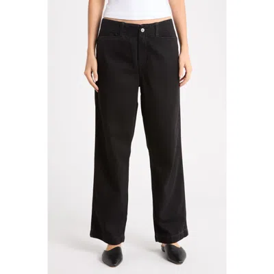 Re/done The Slacker High Waist Straight Leg Jeans In Blue