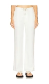 Re/done Beach Pants Vintage White In White