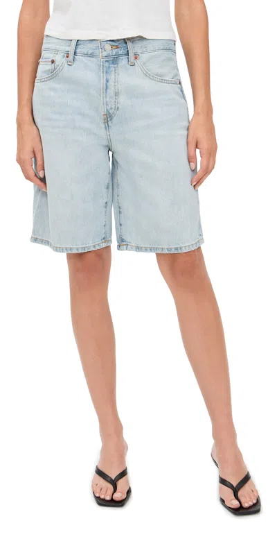 Re/done The Thrasher Shorts Ola Indigo In Blue