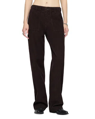 Re/done The Trooper Corduroy Pants In Brown