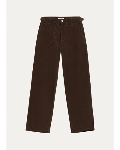 Re/done The Trooper Corduroy Pants In Brown