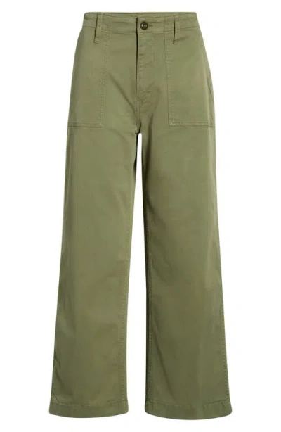 Re/done The Trooper Stretch Cotton Utility Pants In Green