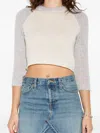 Re/done Three-quarter Top In Gray
