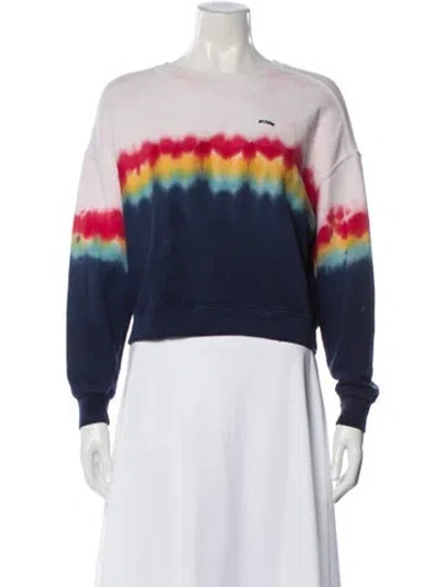 Pre-owned Re/done Tie-dye Print Crew Neck Sweatshirt In Multi